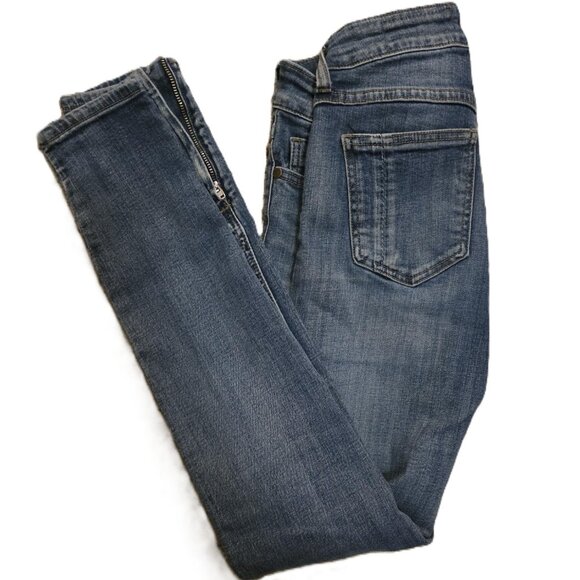 pistola Denim - PISTOLA Skinny Jeans Women's Size 26 Blue Denim Distressed Ankle Zipper P6855NL